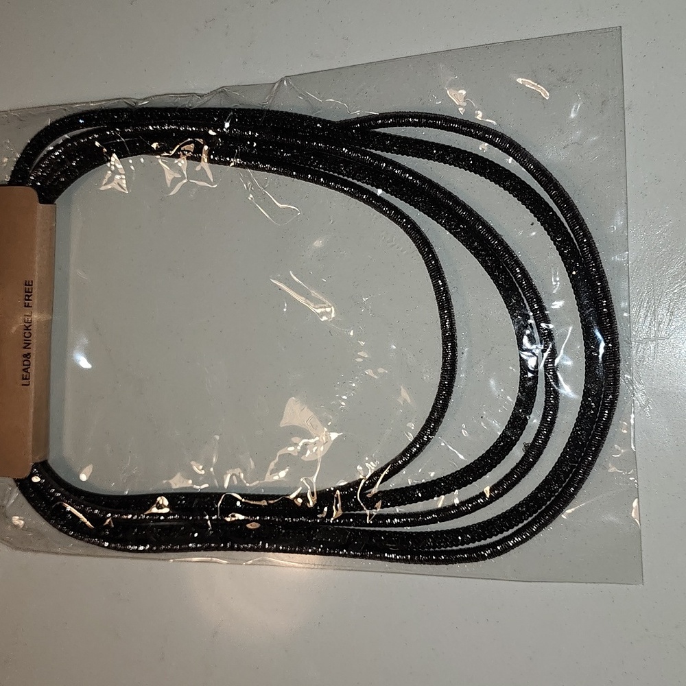 Beaded Black Necklace